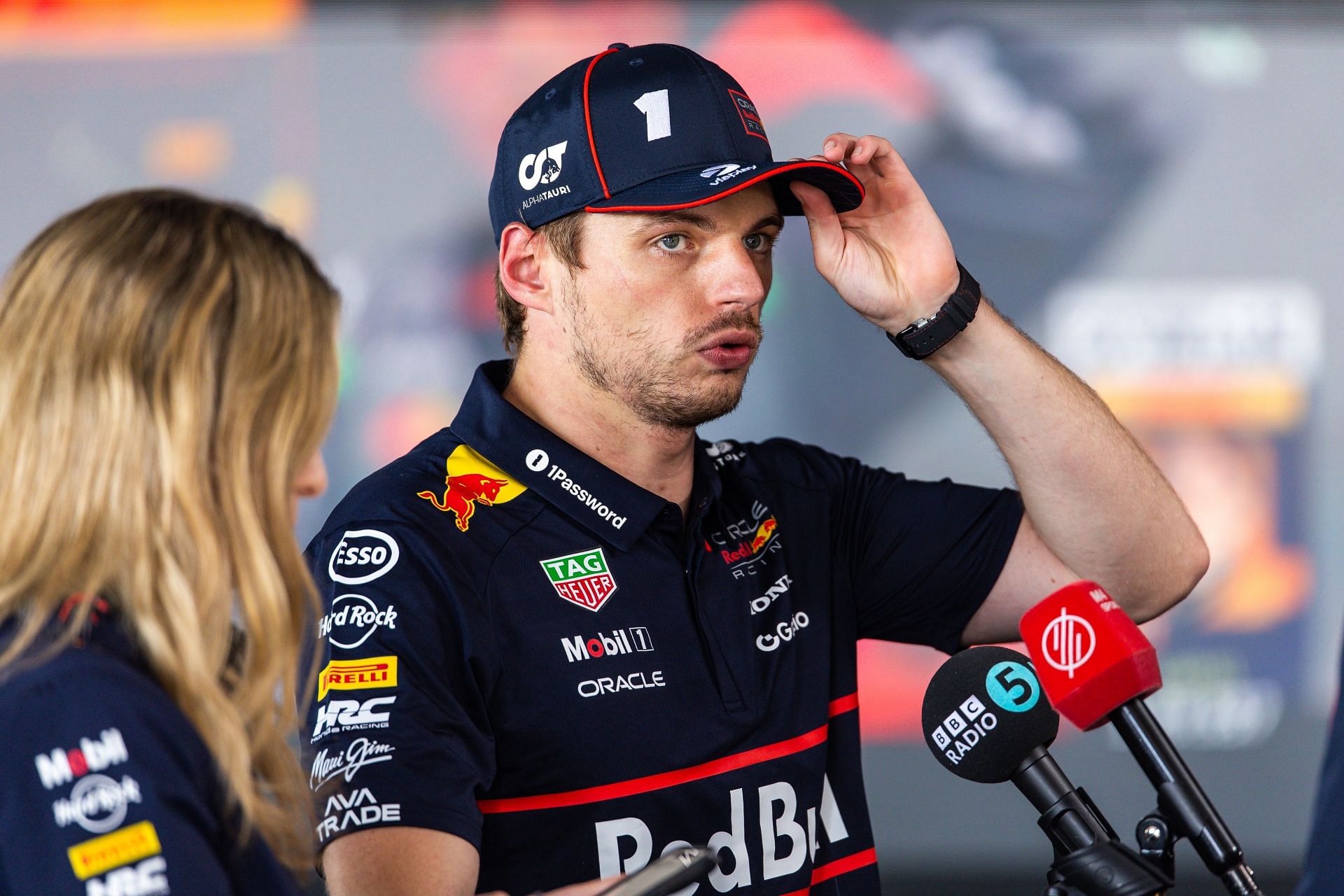 Max Verstappen at post race interviews of F1 Grand Prix of Great Britain - Source: Getty